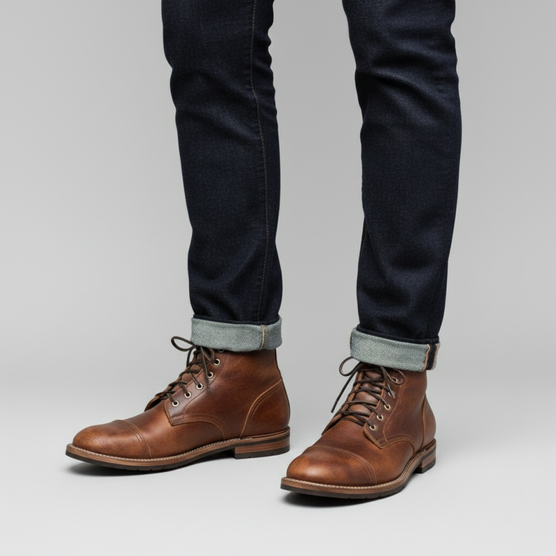 Men's Classic Ankle Boots | Durable Lace-Up Work Footwear
