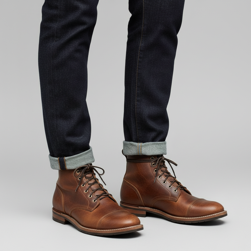 Men's Classic Ankle Boots | Durable Lace-Up Work Footwear