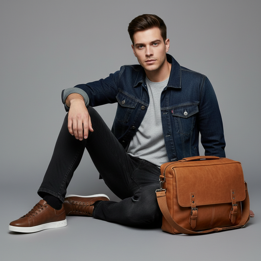 Men's Lace-Up Low-Top Sneakers | Casual Footwear