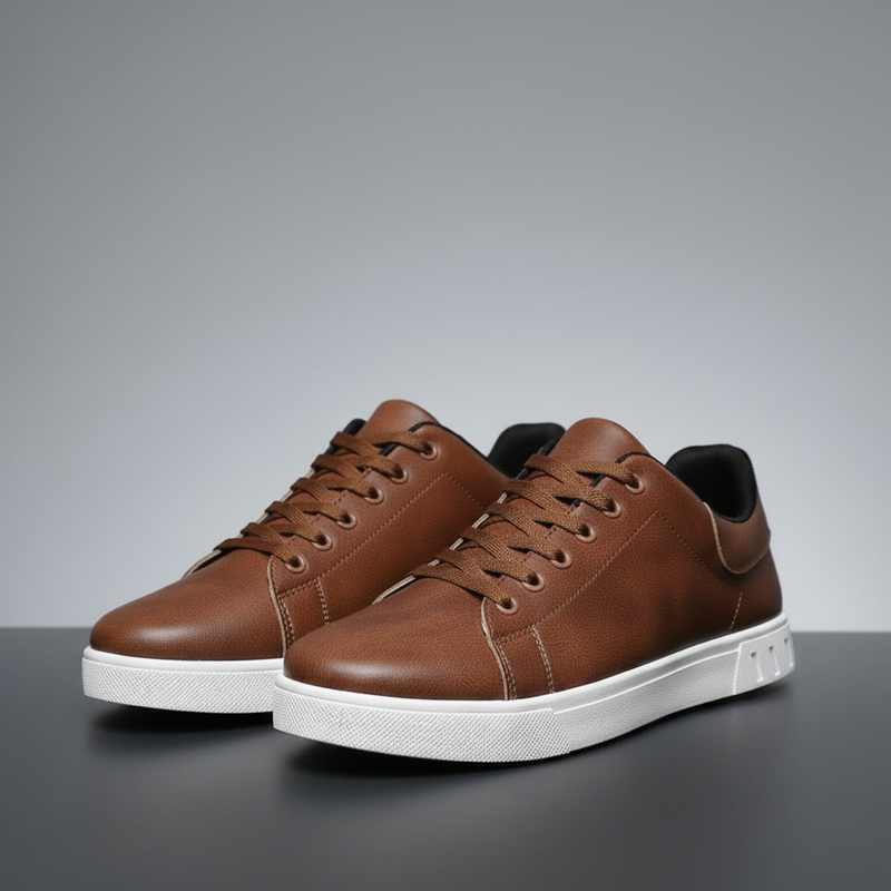 Men's Lace-Up Low-Top Sneakers | Casual Footwear