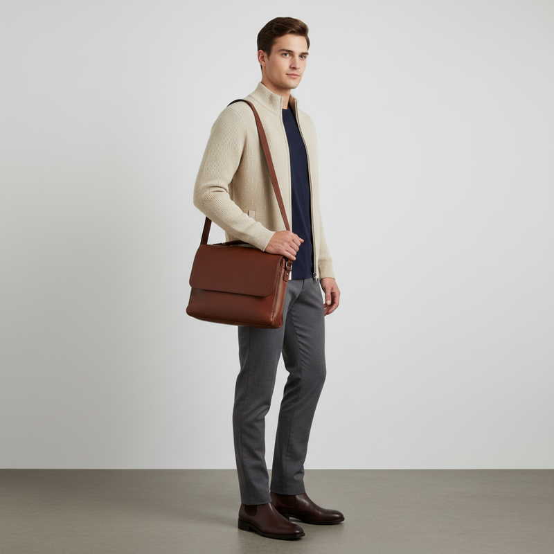 Men's Slim Fit Zip Cardigan Sweater | Stylish Ribbed Knit