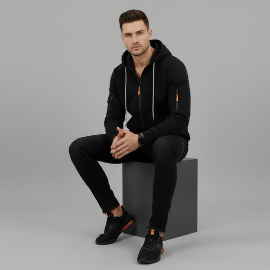 Men's Utility Zip-Up Hoodie | Casual Wear