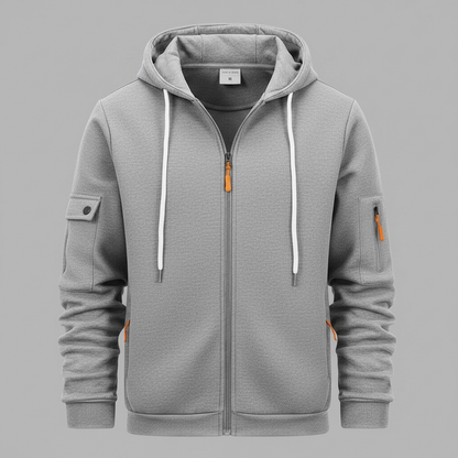 Men's Utility Zip-Up Hoodie | Casual Wear