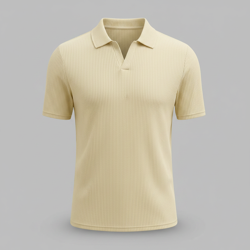 Men's Waffle Polo Shirt | Casual Polo Shirts for Summer