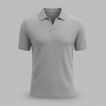 Men's Waffle Polo Shirt | Casual Polo Shirts for Summer