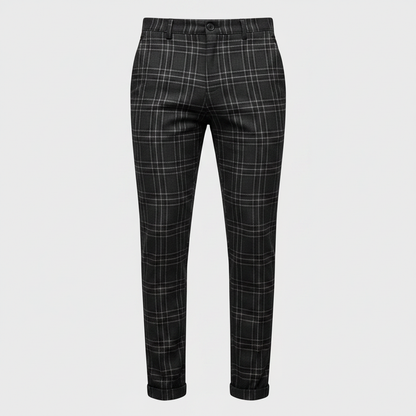 Sasha | Men's Checked Chino Pants