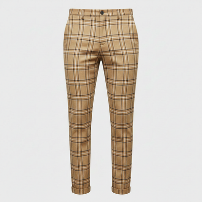 Sasha | Men's Checked Chino Pants