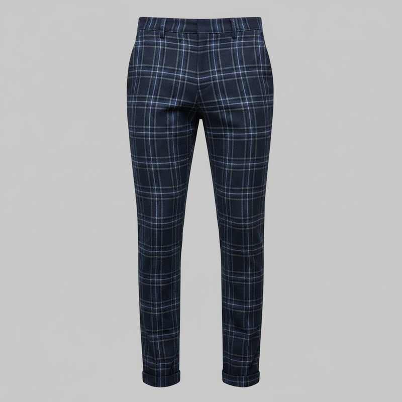 Sasha | Men's Checked Chino Pants
