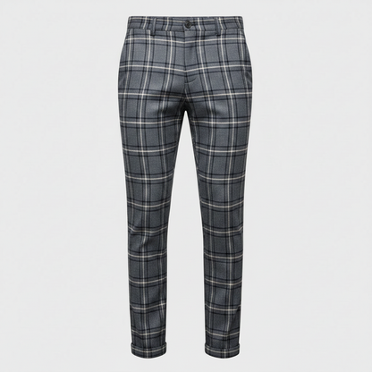 Sasha | Men's Checked Chino Pants